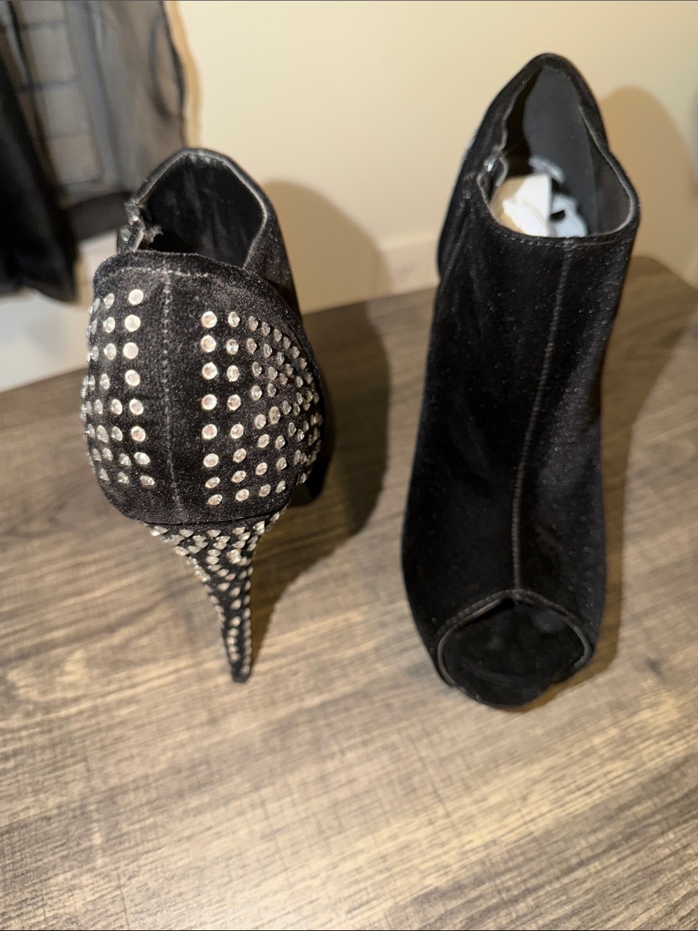 size 10 peep toe booties